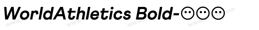 WorldAthletics Bold字体转换